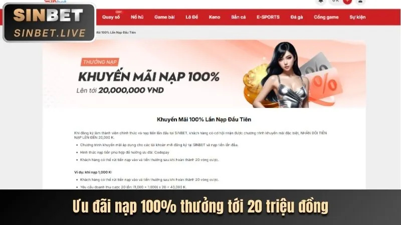 Thưởng chào mừng thành viên mới tại XN88